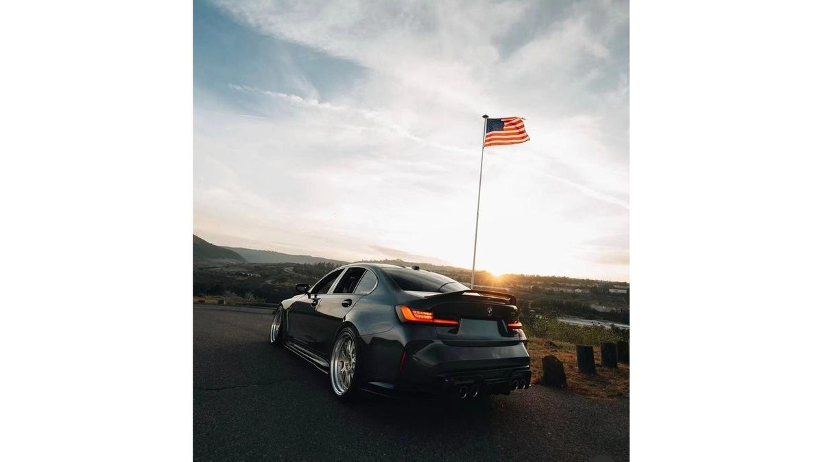 NWCarbon Haus G80 M3 Dry Carbon Fiber AD Style High Kick Trunk Spoiler-Exterior-Silicon Valley Bimmer