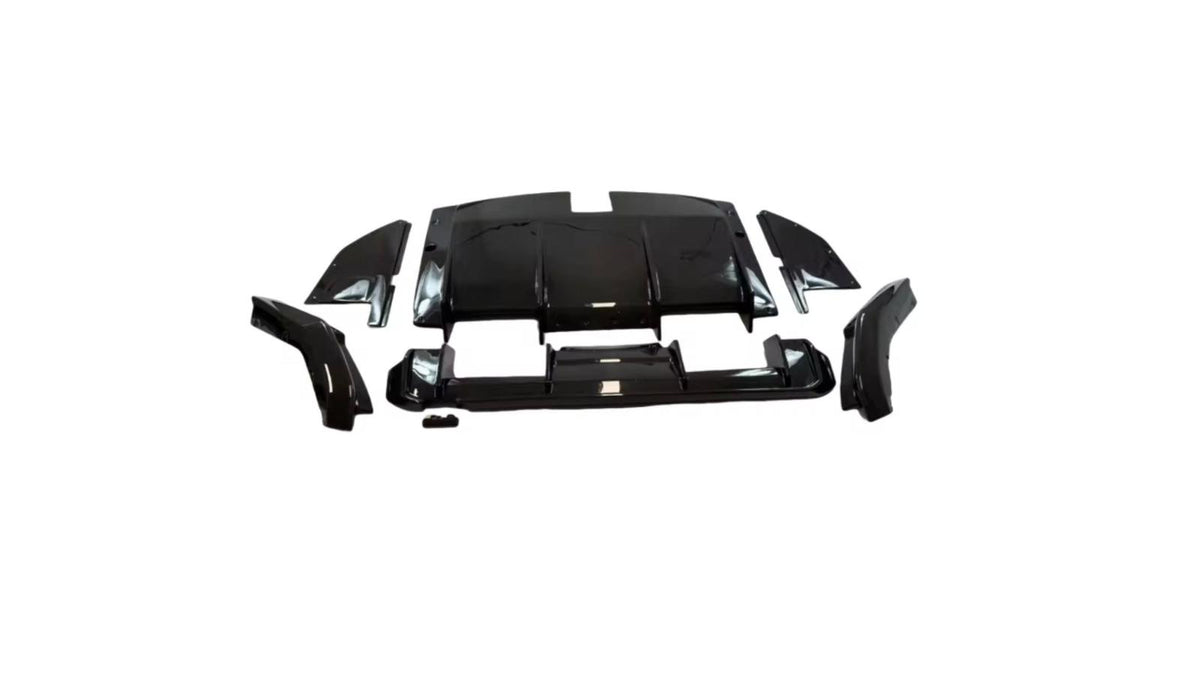 NWCarbon Haus G8X DRY CARBON FIBER 7 PIECE RACE DIFFUSER/UNDERTRAY-Exterior-Silicon Valley Bimmer