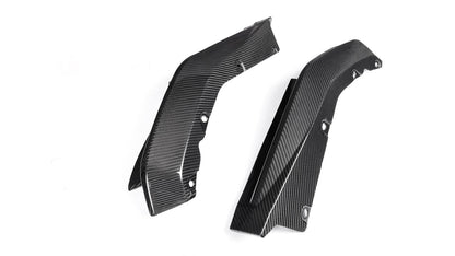 NWCarbon Haus G8X Dry Carbon Fiber Rear OEM Style Replacement Bumper Splitters-Exterior-Silicon Valley Bimmer