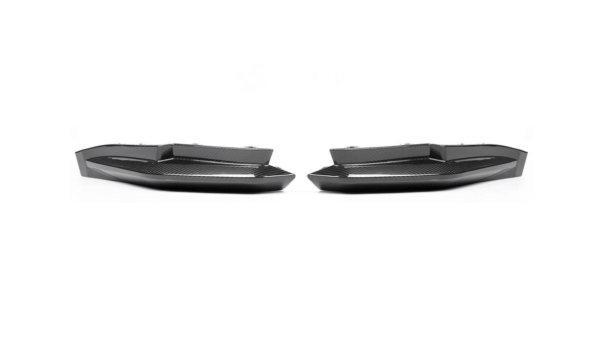 NWCarbon Haus G8X Dry Carbon Fiber Rear OEM Style Replacement Bumper Splitters-Exterior-Silicon Valley Bimmer