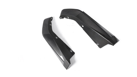 NWCarbon Haus G8X Dry Carbon Fiber Rear OEM Style Replacement Bumper Splitters-Exterior-Silicon Valley Bimmer
