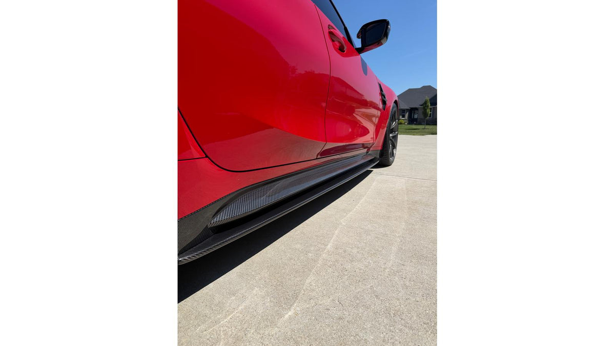 NWCarbon Haus G8X Dry Carbon Fiber Side Skirt Extensions-Exterior-Silicon Valley Bimmer