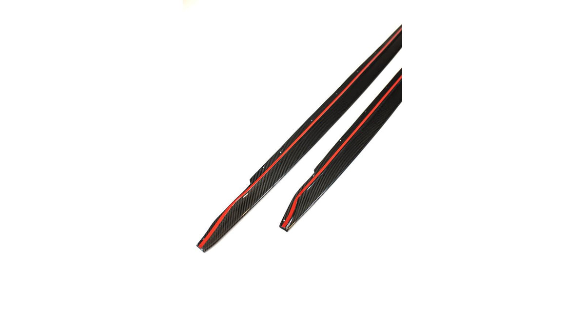 NWCarbon Haus G8X Dry Carbon Fiber Side Skirt Extensions-Exterior-Silicon Valley Bimmer