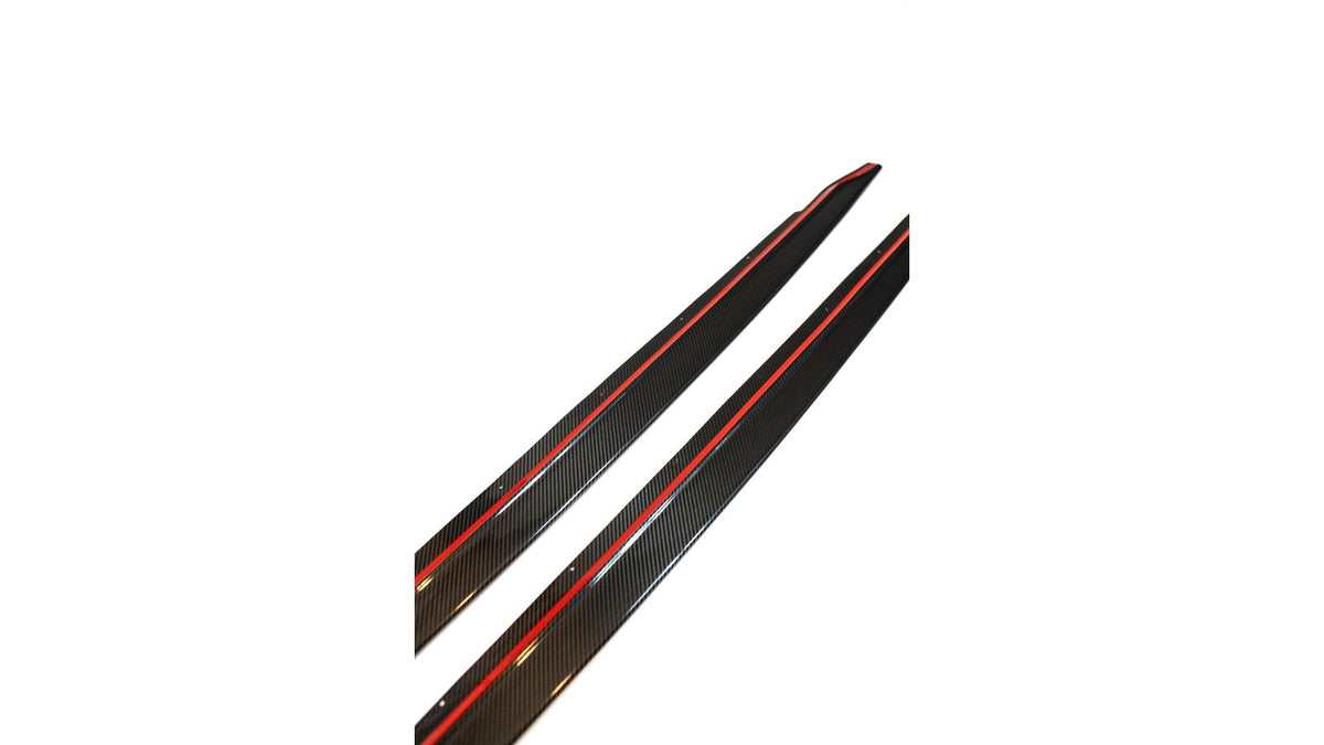 NWCarbon Haus G8X Dry Carbon Fiber Side Skirt Extensions-Exterior-Silicon Valley Bimmer