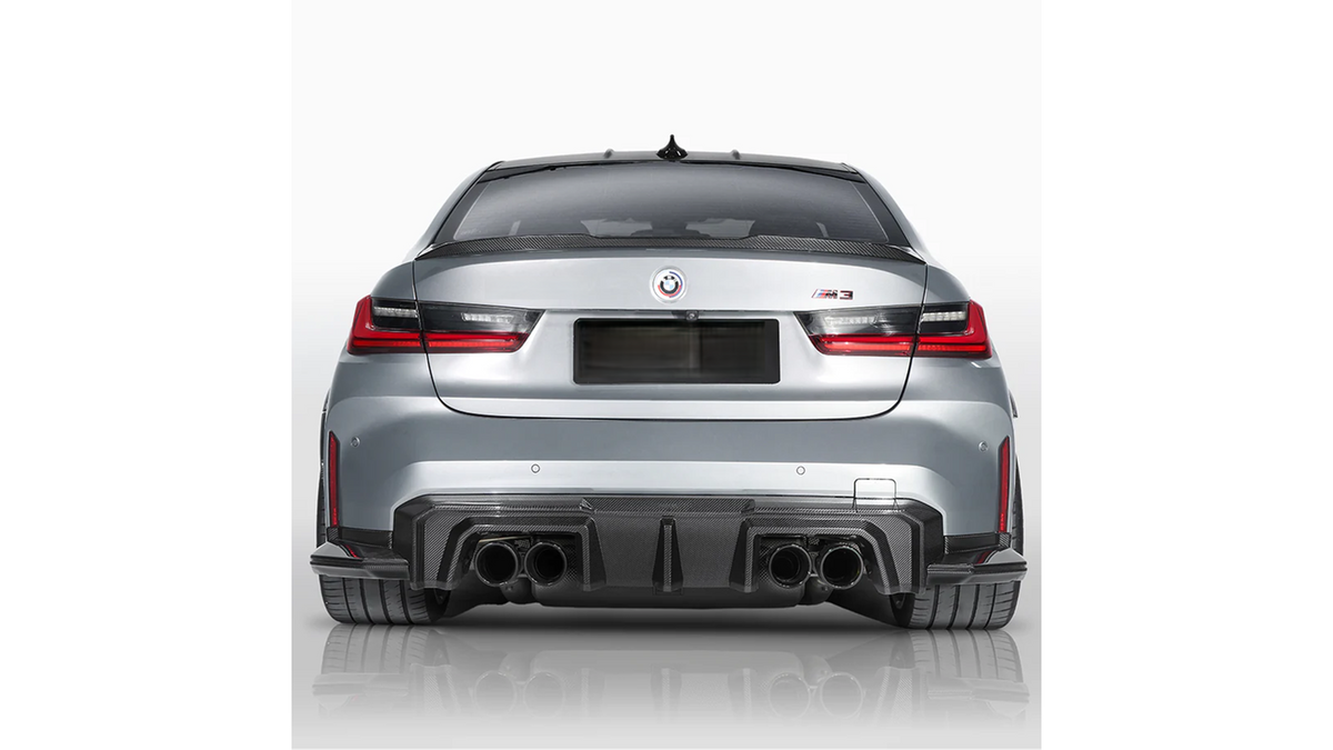 NWCarbon Haus G8X SQ-B Style Dry Carbon Fiber Rear Diffuser Set-Exterior-Silicon Valley Bimmer
