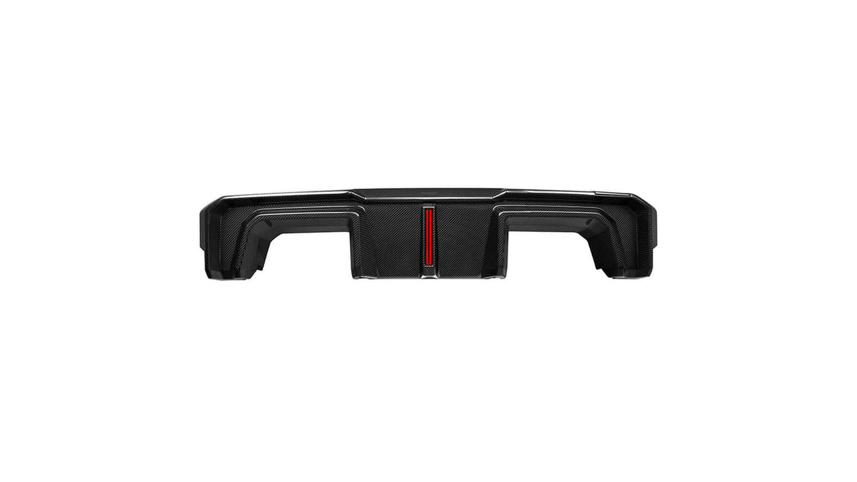 NWCarbon Haus G8X SQ-B Style Dry Carbon Fiber Rear Diffuser Set WITH LED-Exterior-Silicon Valley Bimmer