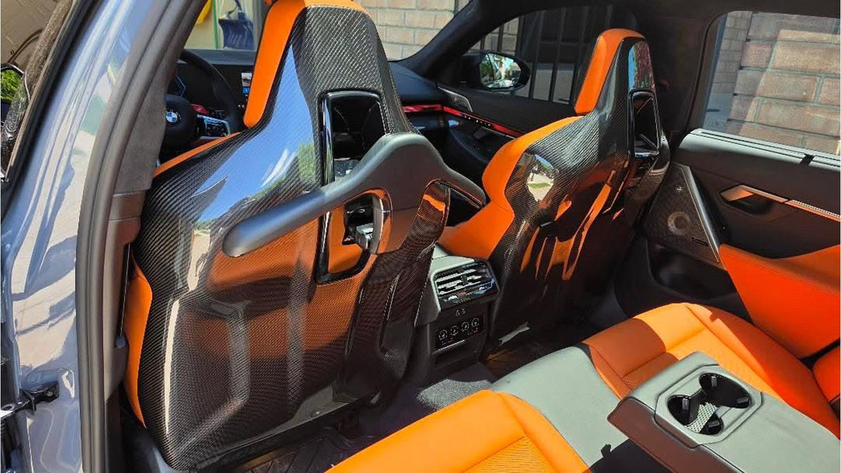 NWCarbon Haus G90 / G99 M5 OEM Style Dry Carbon Fiber Seat Back Covers-Interior-Silicon Valley Bimmer