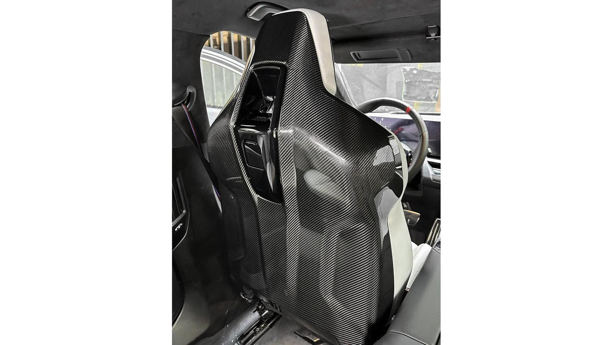 NWCarbon Haus G90 / G99 M5 OEM Style Dry Carbon Fiber Seat Back Covers-Interior-Silicon Valley Bimmer