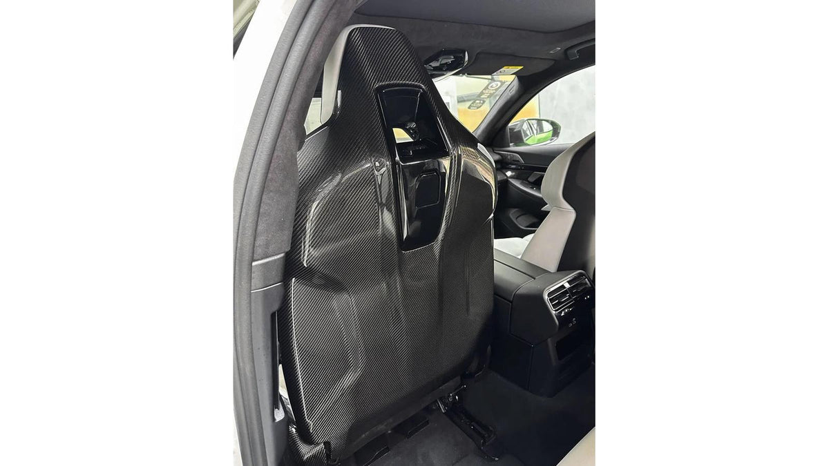 NWCarbon Haus G90 / G99 M5 OEM Style Dry Carbon Fiber Seat Back Covers-Interior-Silicon Valley Bimmer