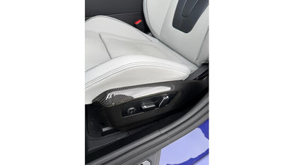 NWCarbon Haus G90 / G99 M5 OEM Style Dry Carbon Fiber Seat Side Trim Covers-Interior-Silicon Valley Bimmer