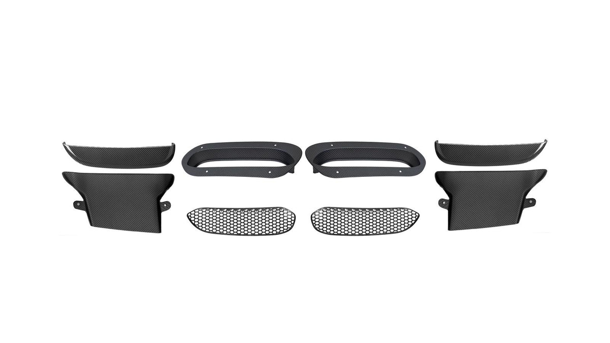 NWCarbon Haus G90 M5 SQ Style Dry Carbon Fiber Vented Hood Inlet and Trim-Exterior-Silicon Valley Bimmer