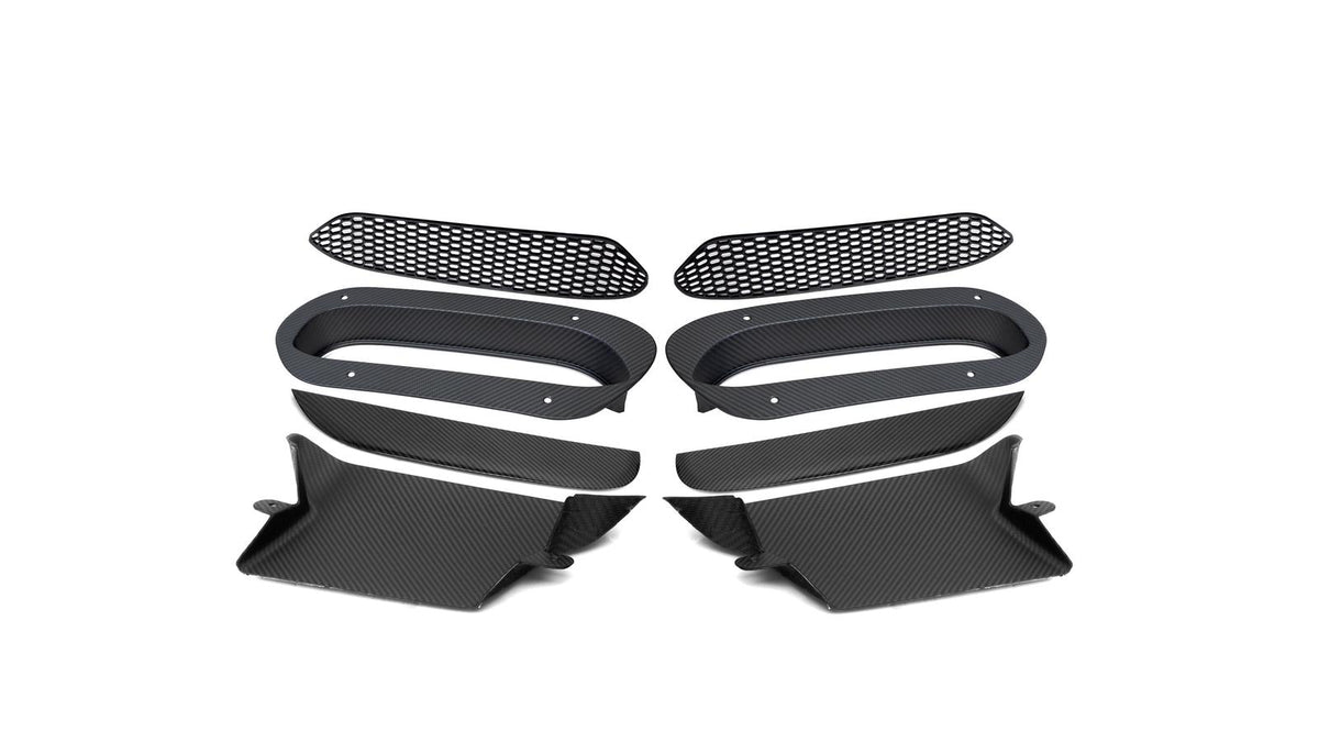 NWCarbon Haus G90 M5 SQ Style Dry Carbon Fiber Vented Hood Inlet and Trim-Exterior-Silicon Valley Bimmer