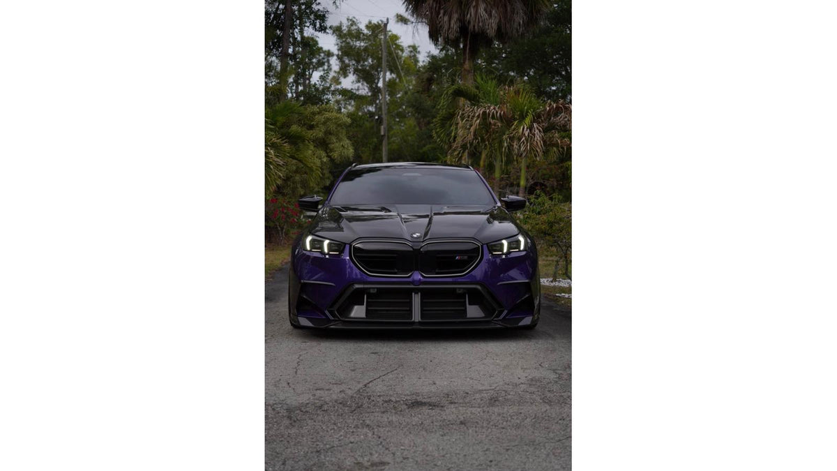 NWCarbon Haus G90/G99 M5 SQ Style Carbon Fiber Front Bumper Center Trim-Exterior-Silicon Valley Bimmer