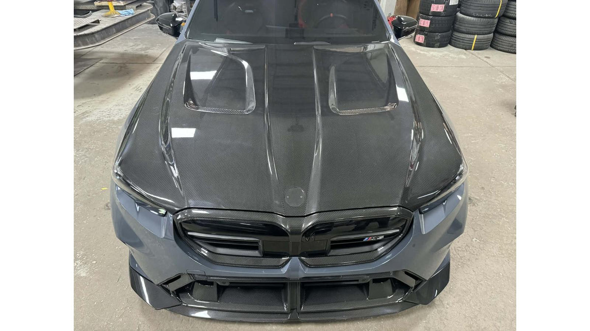 NWCarbon Haus G90/G99 M5 SQ Style Dry Carbon Fiber Vented Hood-Exterior-Silicon Valley Bimmer
