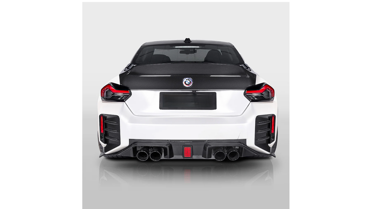 NWCarbon Haus M2 G87 SQ-C Style Dry Carbon Fiber Rear Diffuser With Brake Light-Exterior-Silicon Valley Bimmer