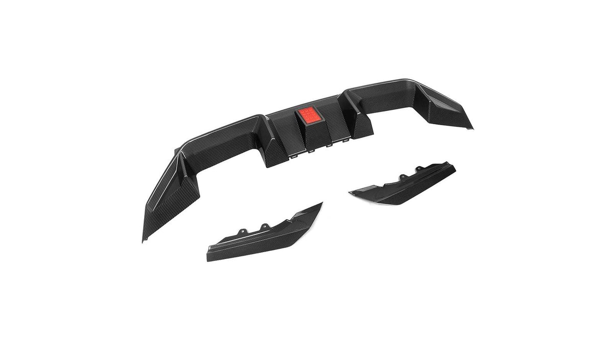 NWCarbon Haus M2 G87 SQ-C Style Dry Carbon Fiber Rear Diffuser With Brake Light-Exterior-Silicon Valley Bimmer