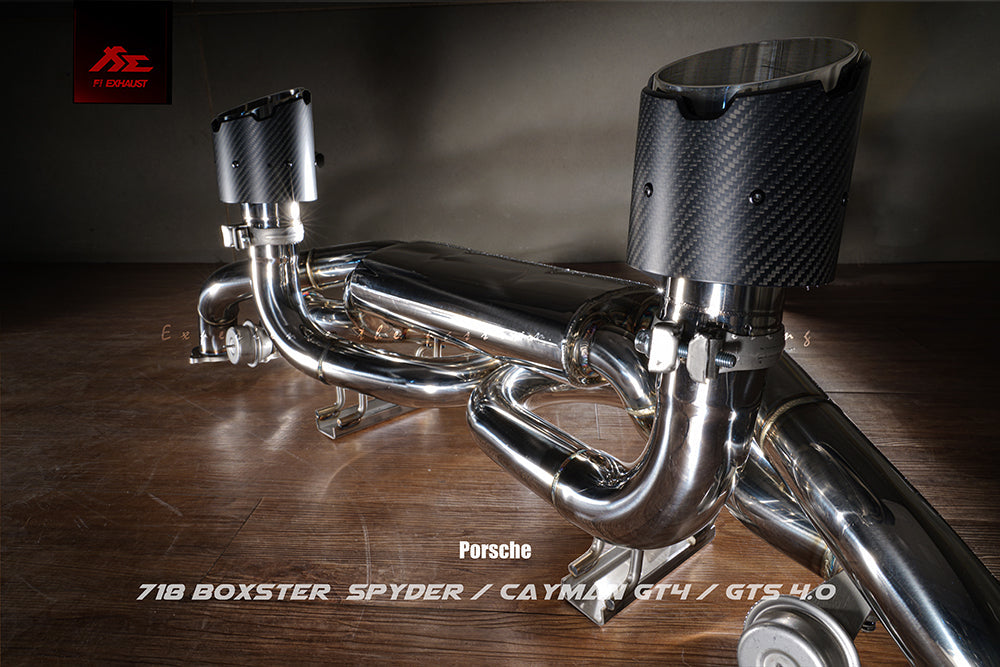Porsche 718 GT4/Spyder (OPF) | 2020+ Valvetronic Muffler Exhaust-Exhaust-Silicon Valley Bimmer
