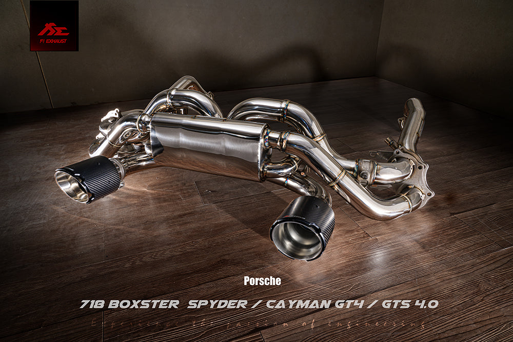 Porsche 718 GT4/Spyder (OPF) | 2020+ Valvetronic Muffler Exhaust-Exhaust-Silicon Valley Bimmer