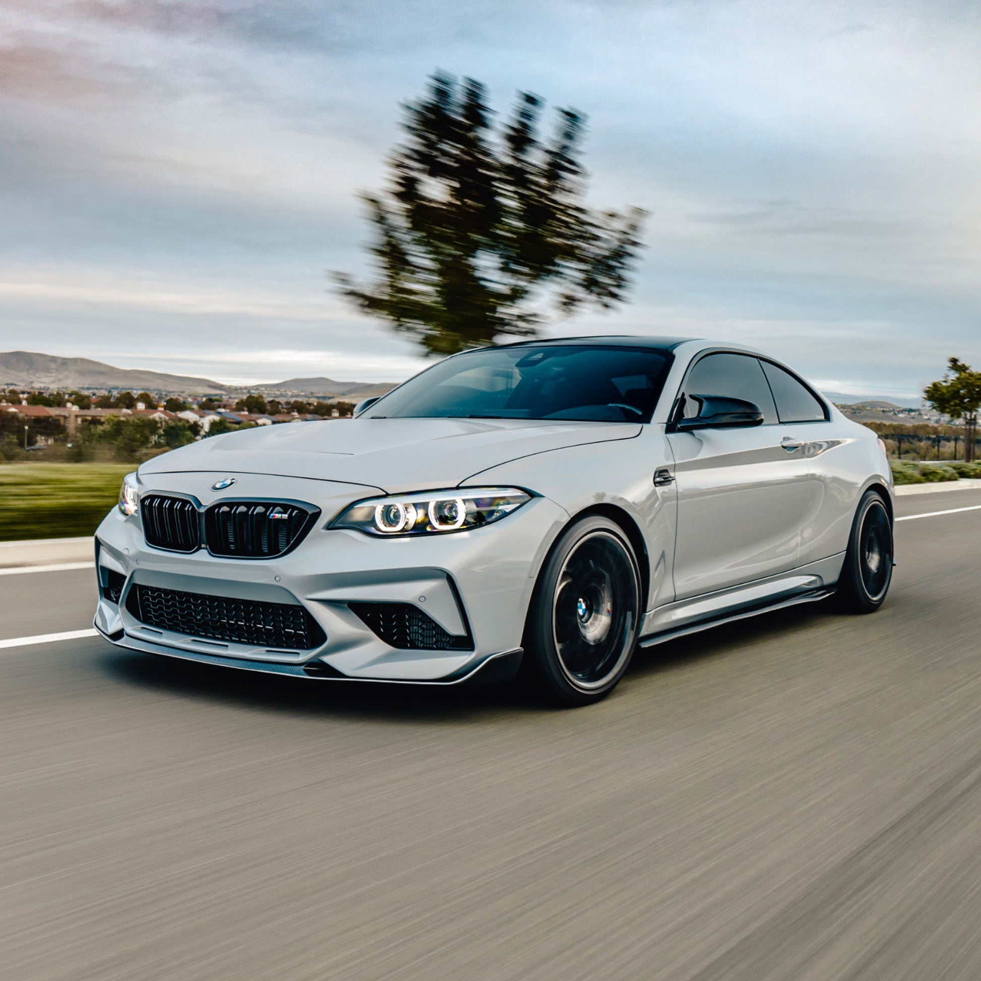 R1 Designed F87 Carbon Fiber Side Skirt Extensions-Exterior-Silicon Valley Bimmer
