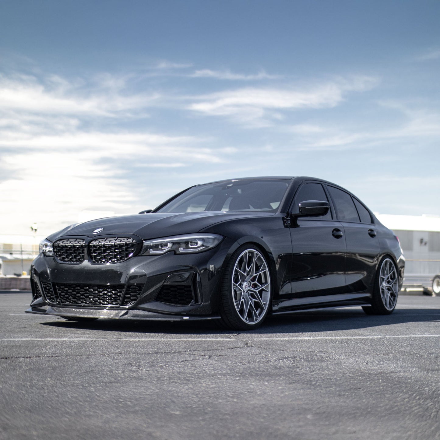 R1 Designed G80 M3 / G2X Carbon Fiber Side Skirt Extensions-Exterior-Silicon Valley Bimmer