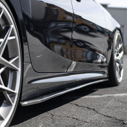 R1 Designed G80 M3 / G2X Carbon Fiber Side Skirt Extensions-Exterior-Silicon Valley Bimmer