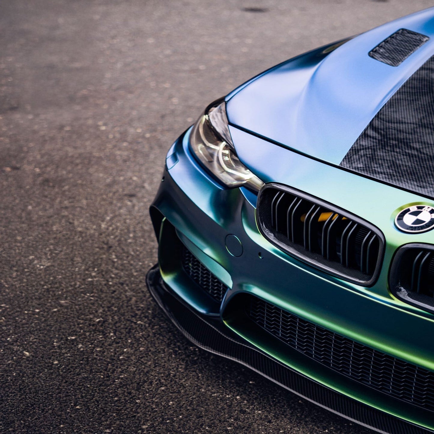 R1 Designed M4 Designed Bumper Carbon Fiber Front Lip-Exterior-Silicon Valley Bimmer