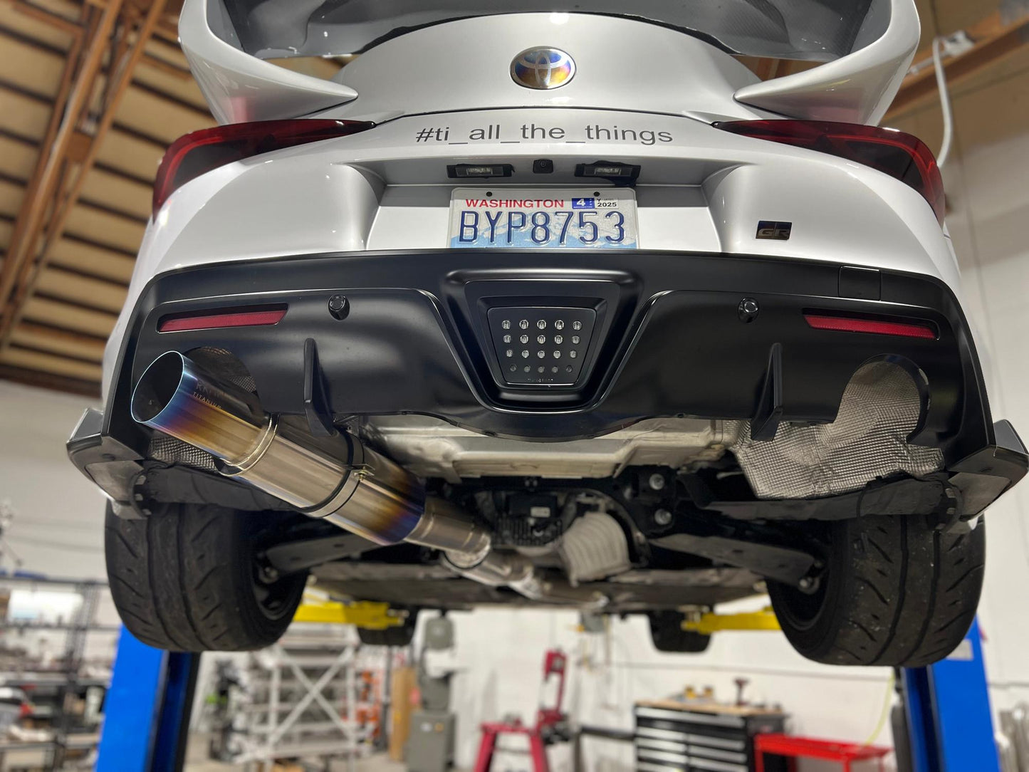 RK Titanium A90 Supra SUPER Single 4" Single Exit Exhaust system-Exhaust-Silicon Valley Bimmer