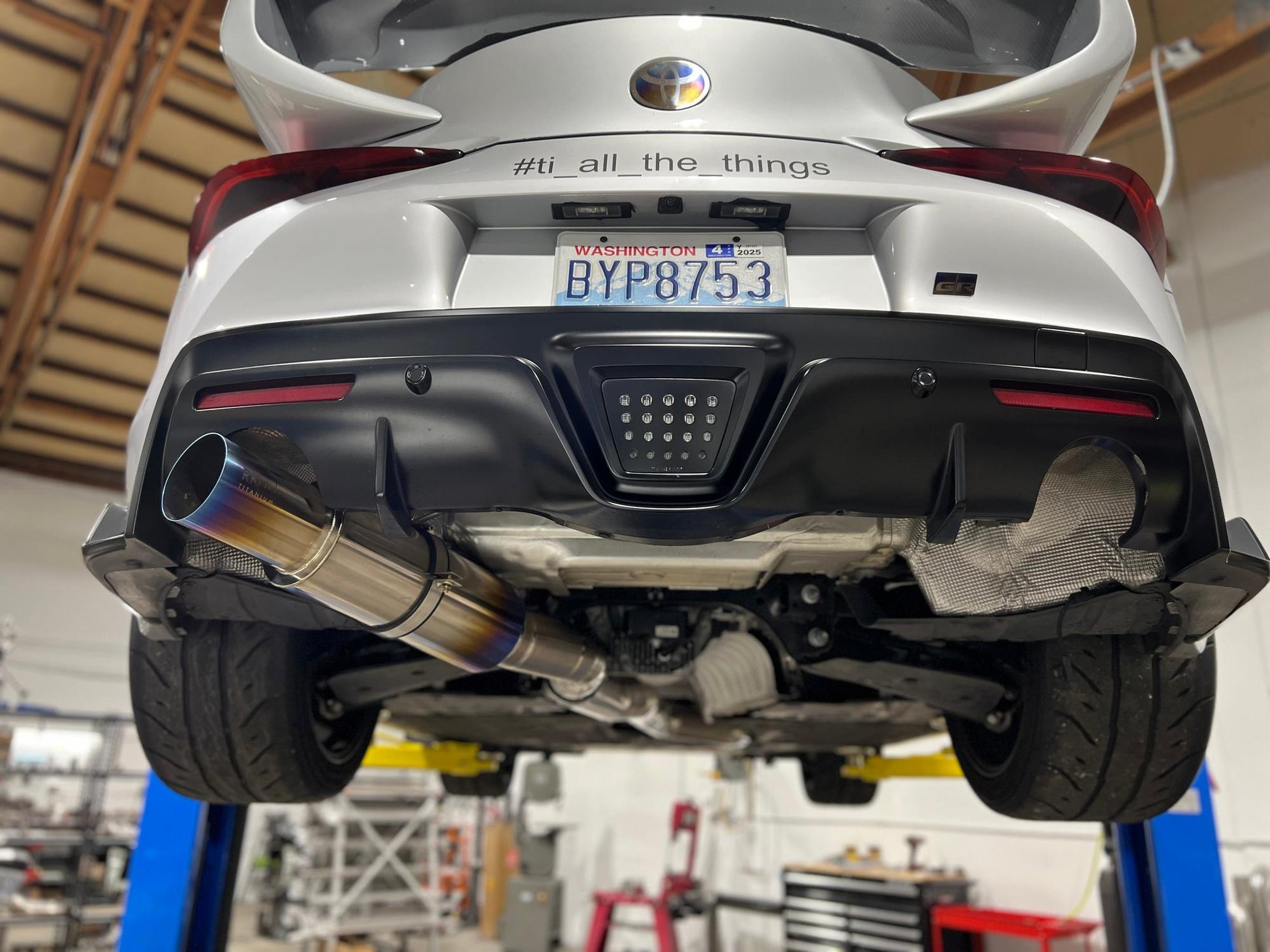 RK Titanium A90 Supra SUPER Single 4" Single Exit Exhaust system-Exhaust-Silicon Valley Bimmer