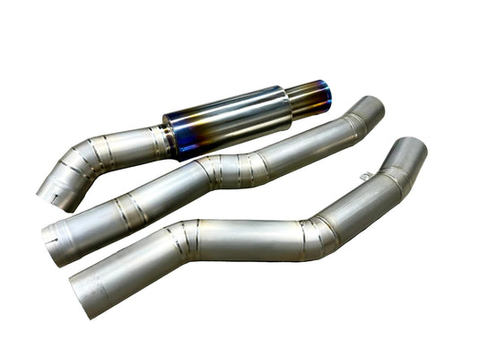 RK Titanium A90 Supra SUPER Single 4" Single Exit Exhaust system-Exhaust-Silicon Valley Bimmer