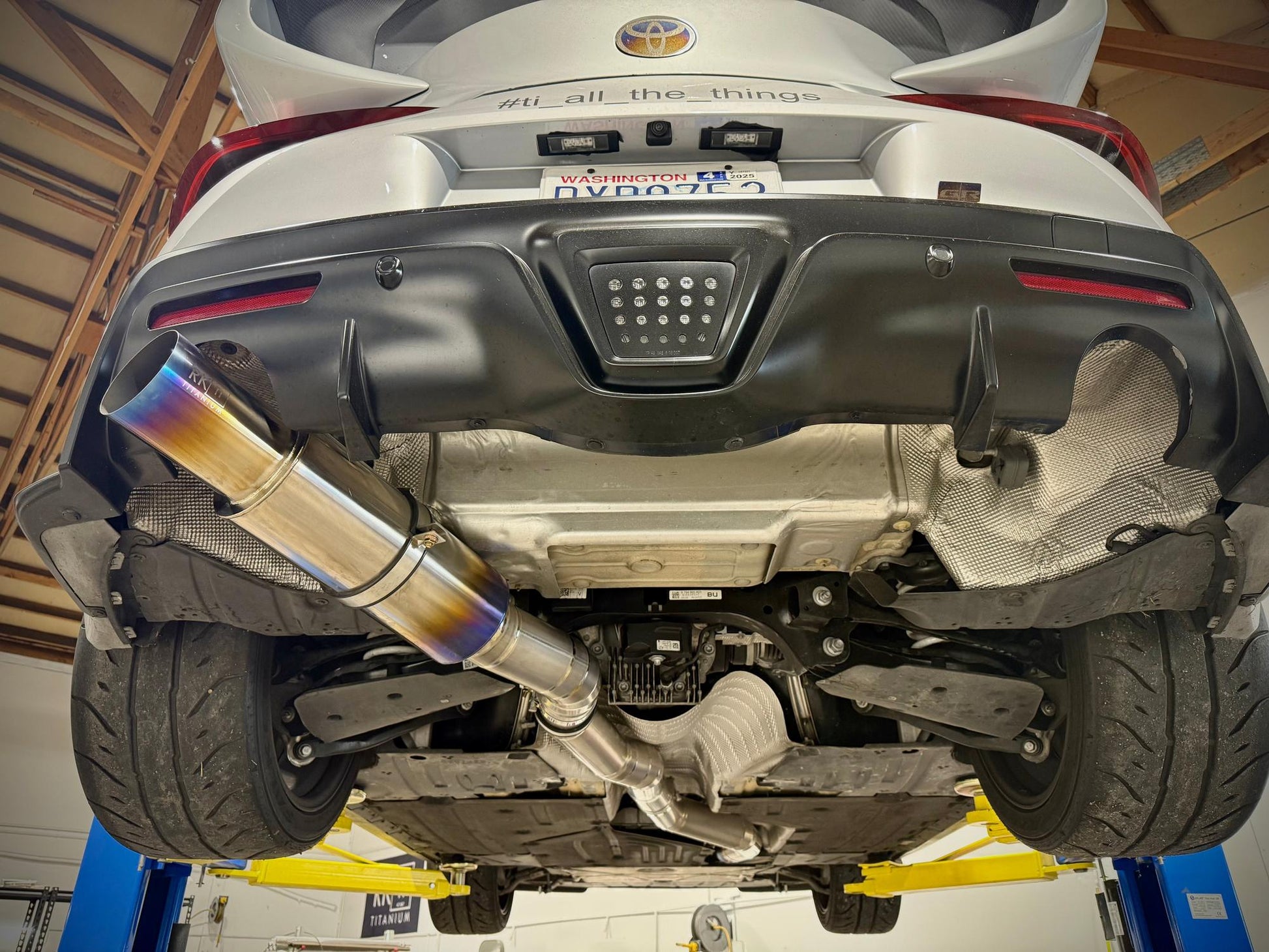 RK Titanium A90 Supra SUPER Single 4" Single Exit Track Edition-Exhaust-Silicon Valley Bimmer