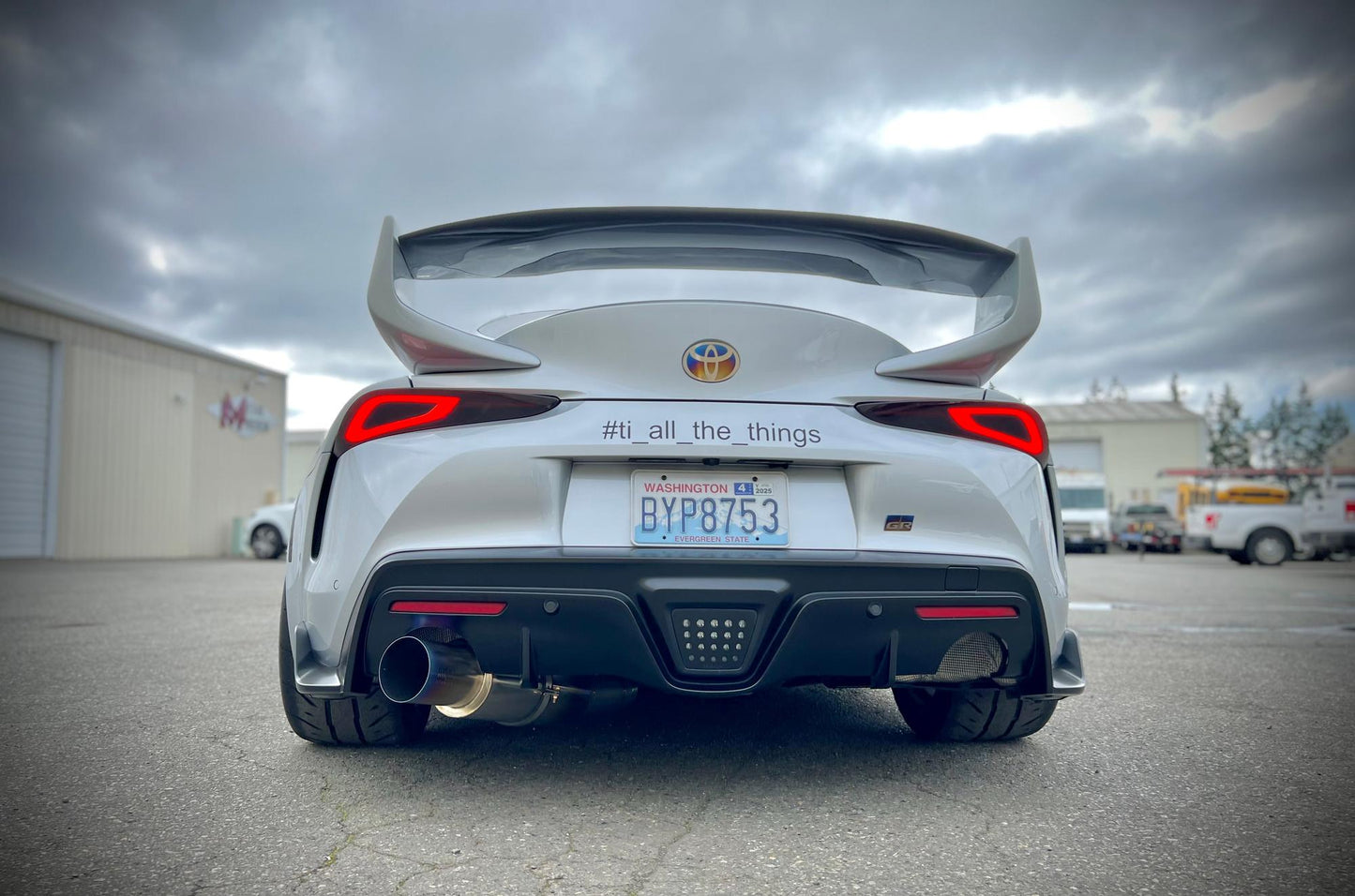RK Titanium A90 Supra SUPER Single 4" Single Exit Track Edition-Exhaust-Silicon Valley Bimmer