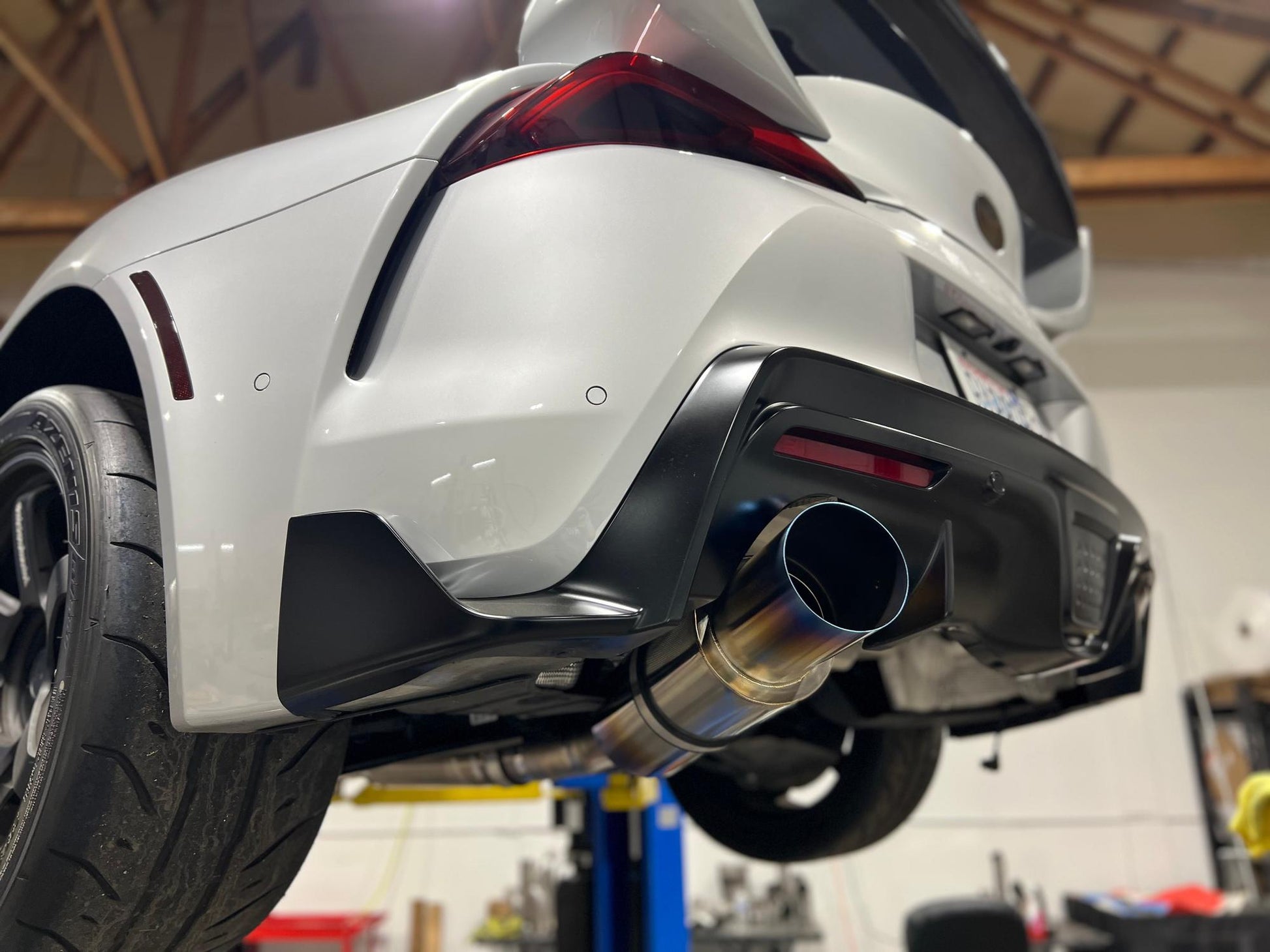 RK Titanium A90 Supra SUPER Single 4" Single Exit Track Edition-Exhaust-Silicon Valley Bimmer