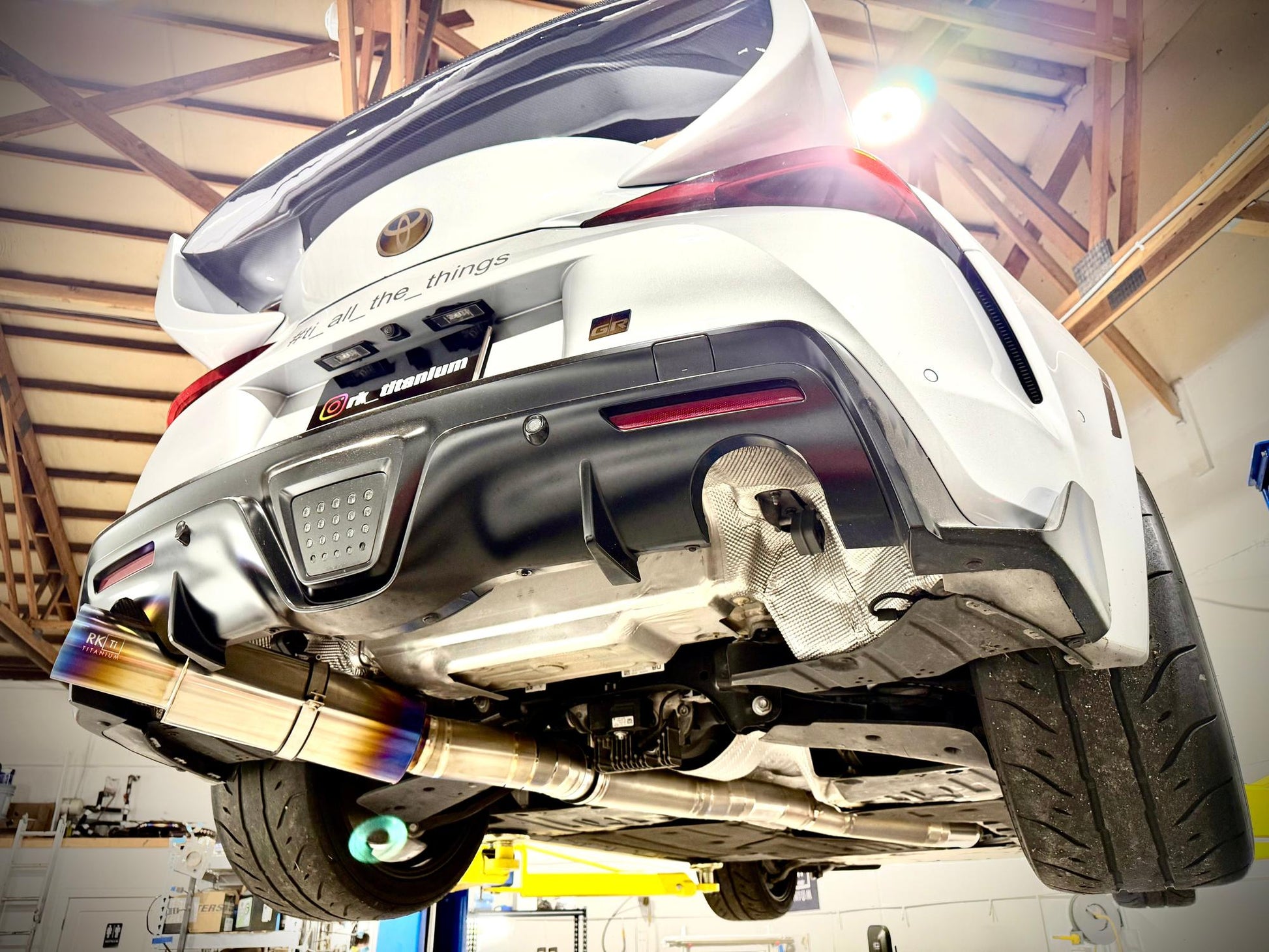 RK Titanium A90 Supra SUPER Single 4" Single Exit Track Edition-Exhaust-Silicon Valley Bimmer
