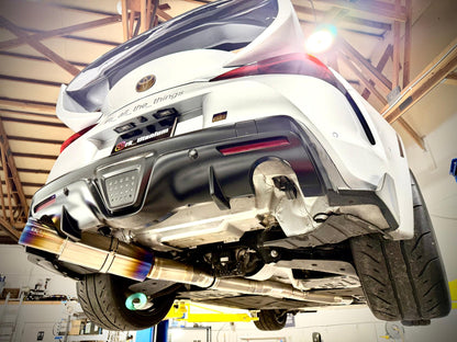RK Titanium A90 Supra SUPER Single 4" Single Exit Track Edition-Exhaust-Silicon Valley Bimmer