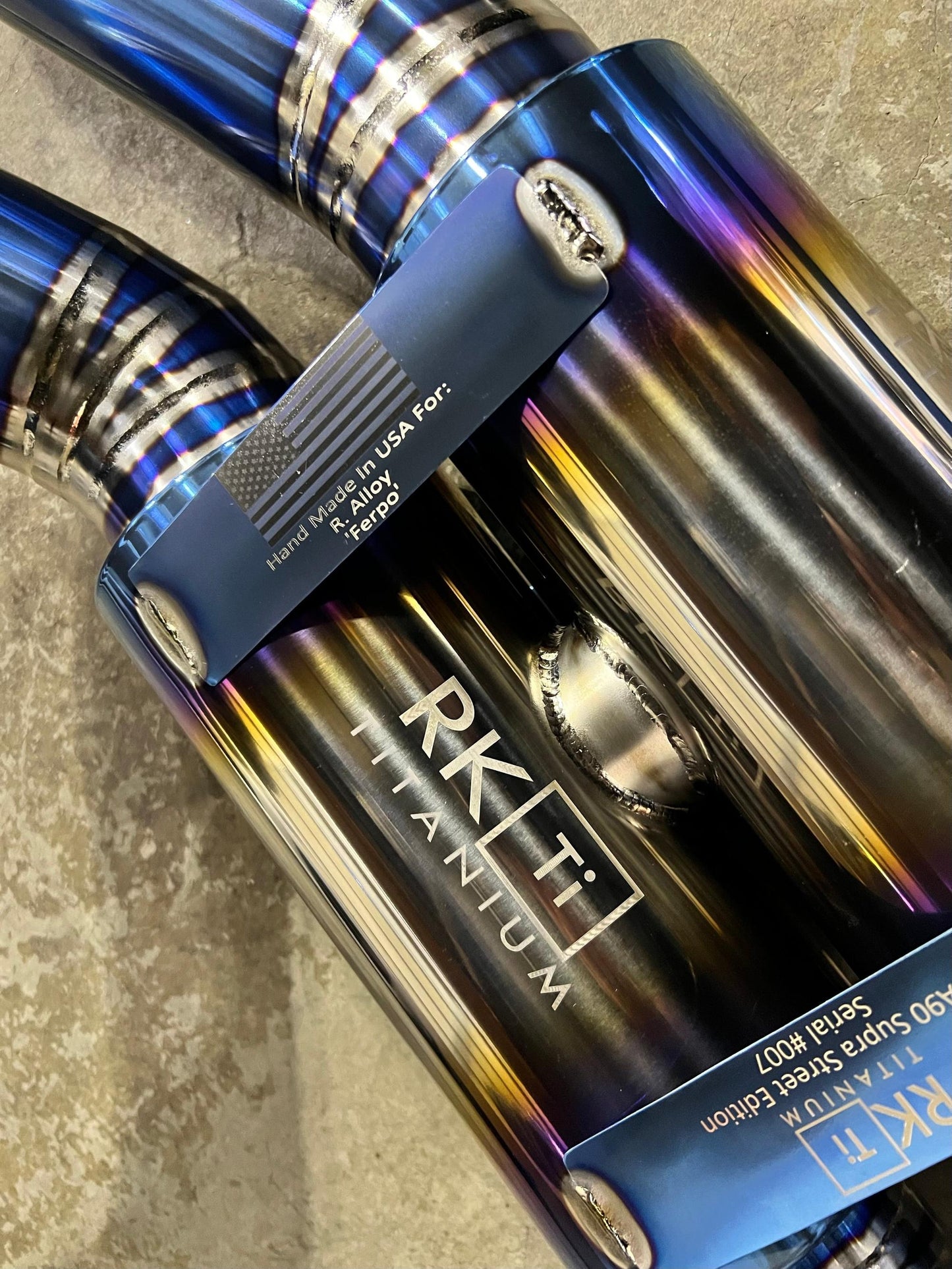 RK Titanium A90 Supra Street Edition Dual Exit Exhaust (valved)-Exhaust-Silicon Valley Bimmer