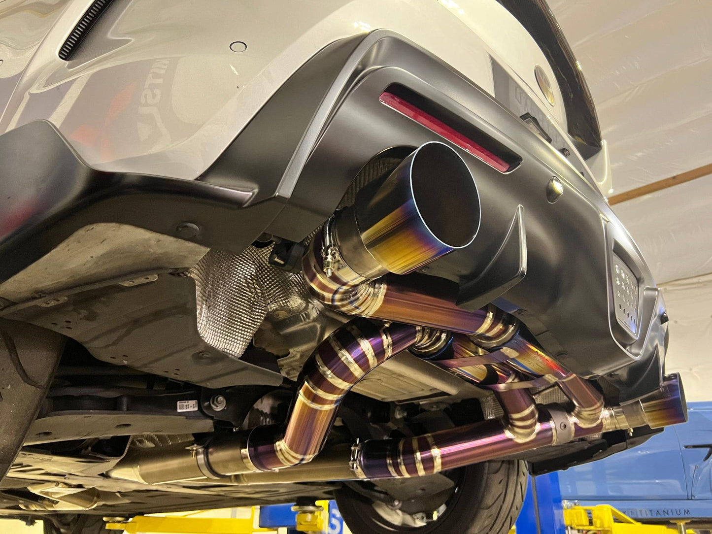 RK Titanium A90 Supra Street Edition Dual Exit Exhaust (valved)-Exhaust-Silicon Valley Bimmer