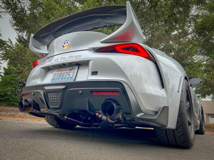 RK Titanium A90 Supra Street Edition Dual Exit Exhaust (valved)-Exhaust-Silicon Valley Bimmer
