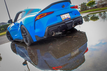 RK Titanium A90 Supra Street Edition Dual Exit Exhaust (valved)-Exhaust-Silicon Valley Bimmer