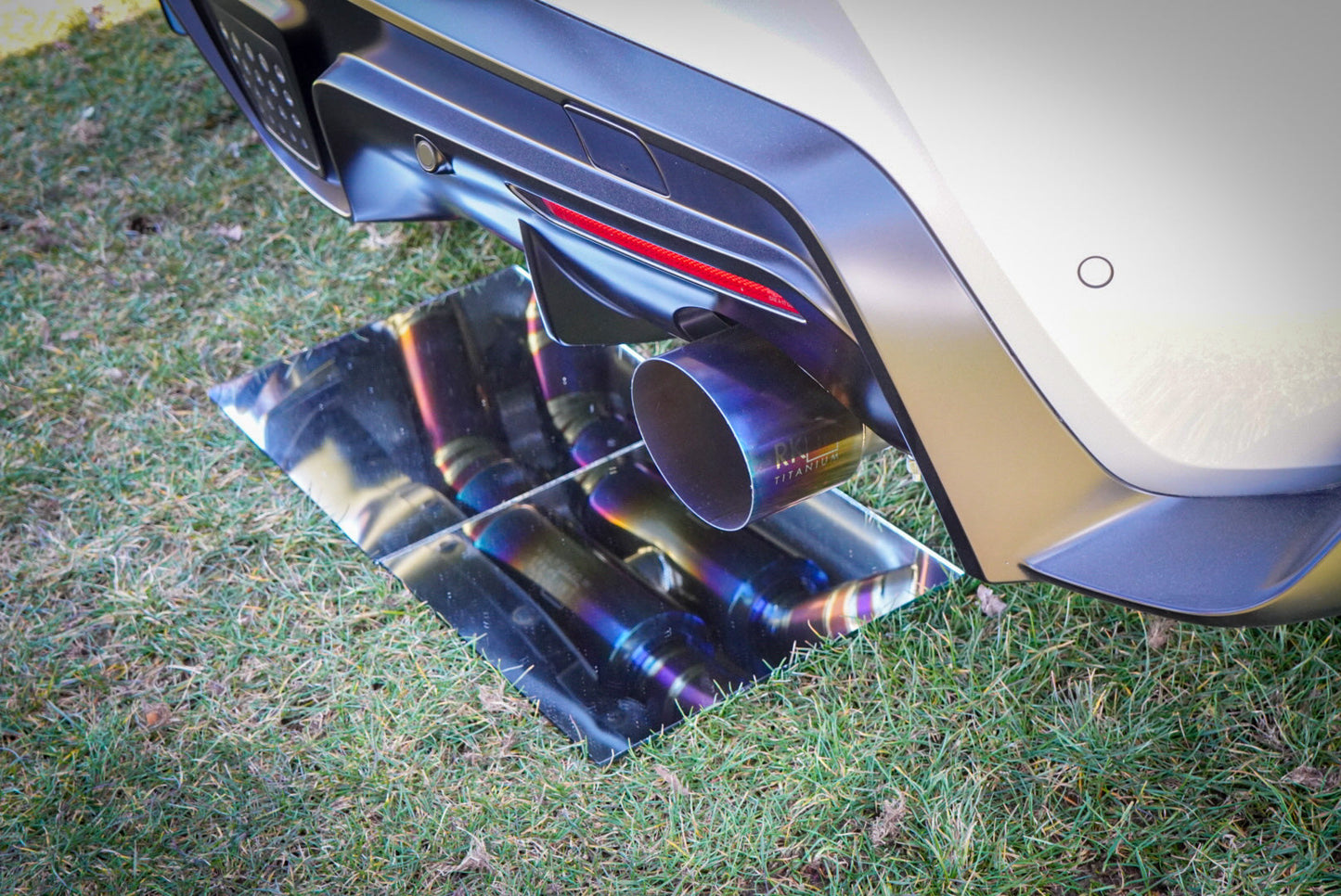 RK Titanium A90 Supra Street Edition Dual Exit Exhaust (valved)-Exhaust-Silicon Valley Bimmer