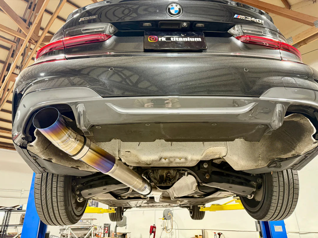 RK Titanium G2X M340i / M440i Single Exit Track Edition Exhaust-Exhaust-Silicon Valley Bimmer