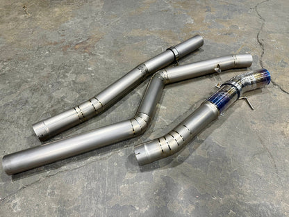RK Titanium G2X M340i / M440i Single Exit Track Edition Exhaust-Exhaust-Silicon Valley Bimmer