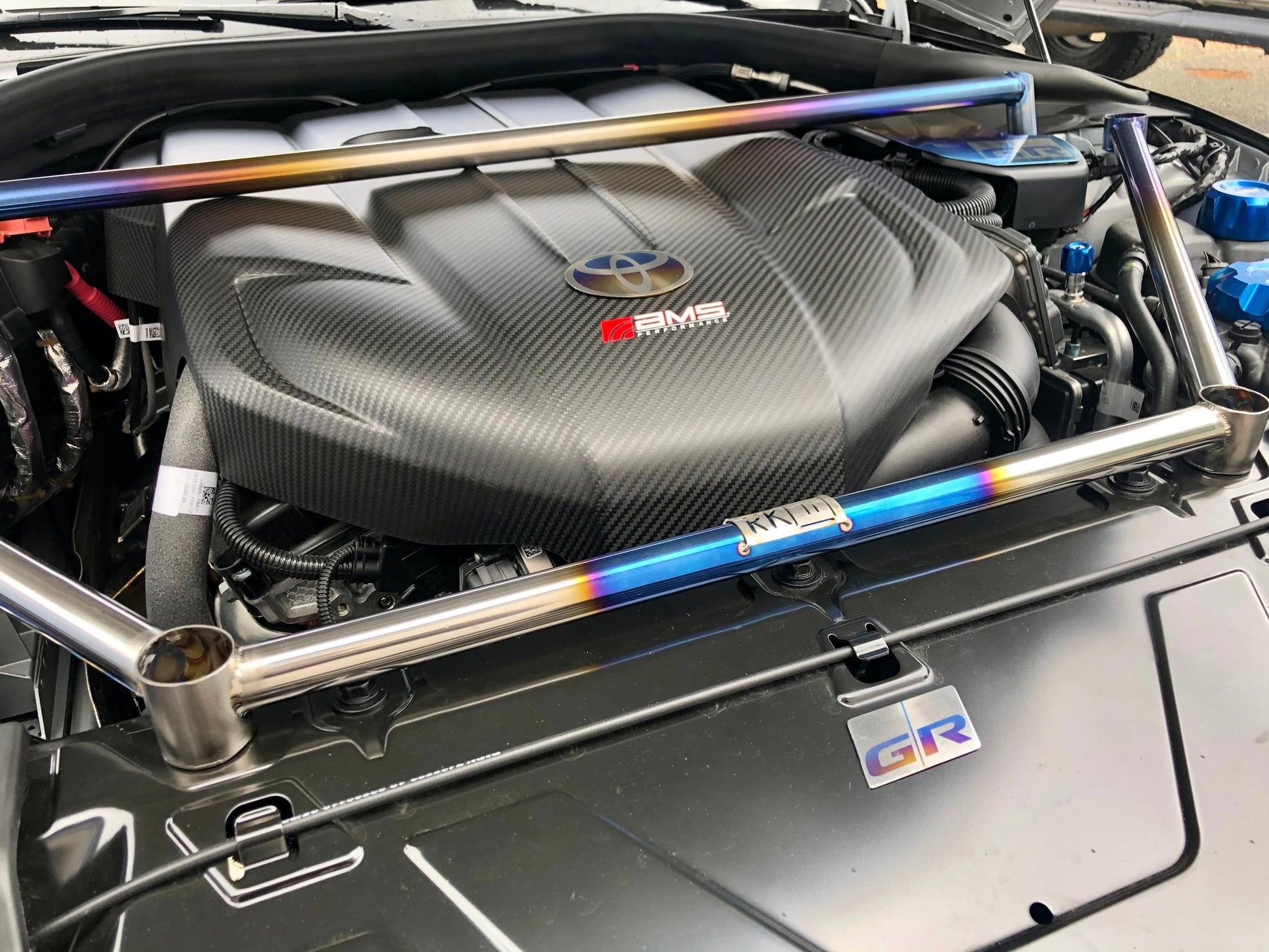 RK Titanium GR Supra Multi Point Strut Brace-Suspension-Silicon Valley Bimmer