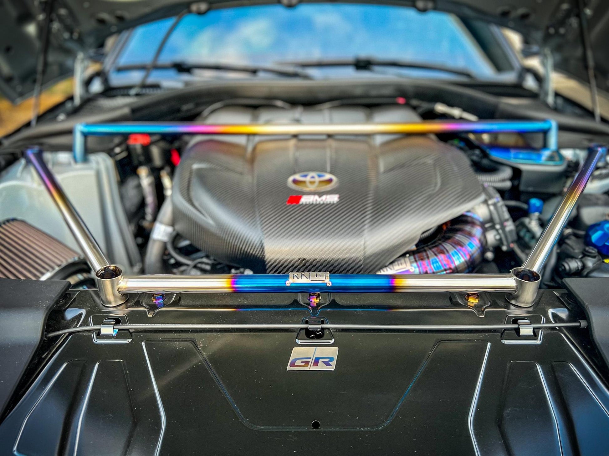RK Titanium GR Supra Multi Point Strut Brace-Suspension-Silicon Valley Bimmer