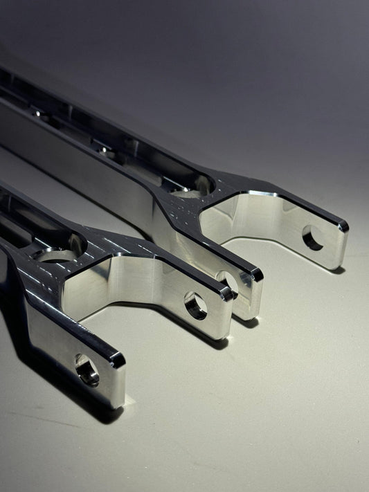 RTD Motorsport E8X – E9X ULTRA-LIGHT Billet Aluminum Rear Trailing Arm Set-Suspension-Silicon Valley Bimmer