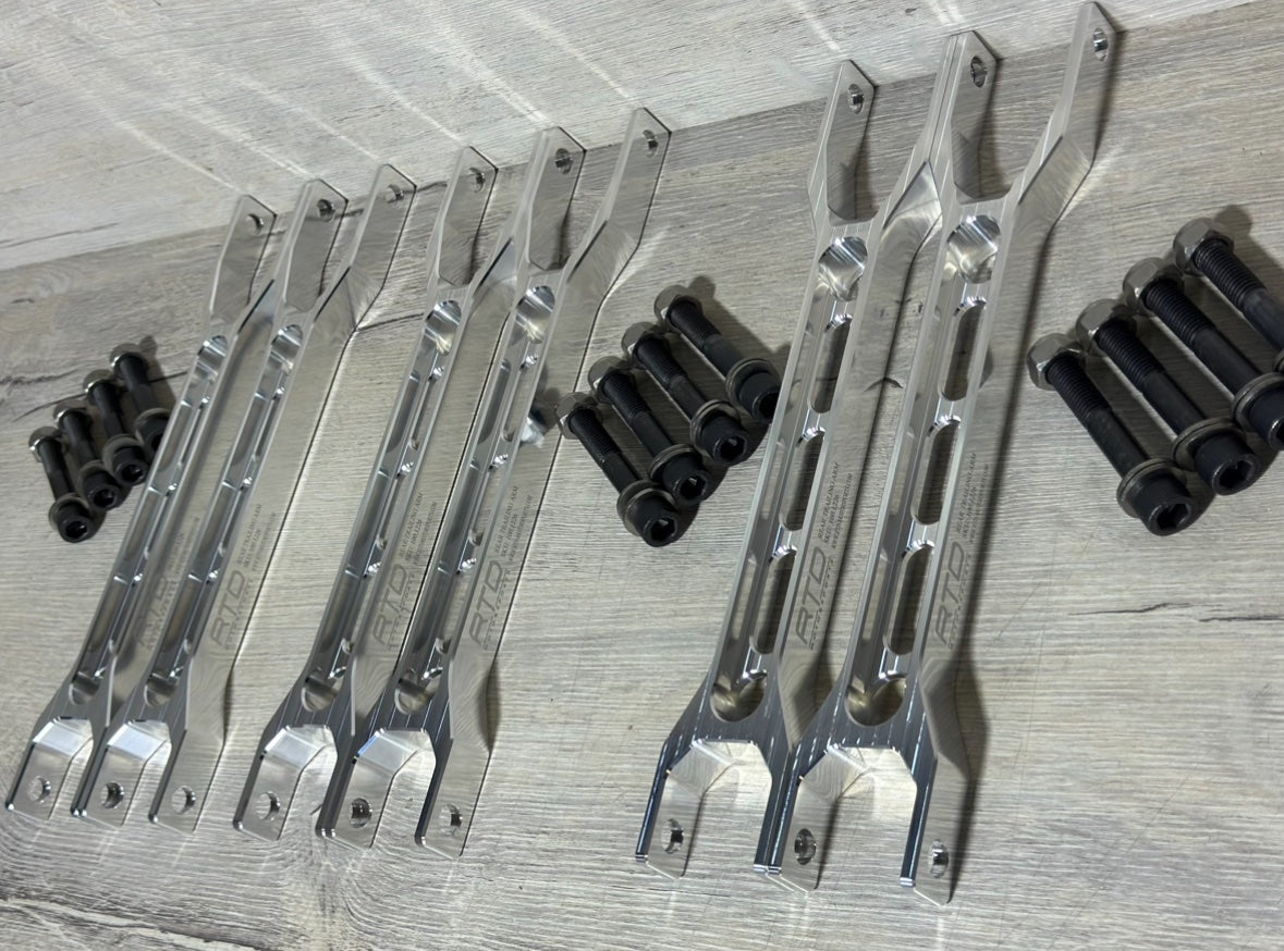 RTD Motorsport E8X – E9X ULTRA-LIGHT Billet Aluminum Rear Trailing Arm Set-Suspension-Silicon Valley Bimmer