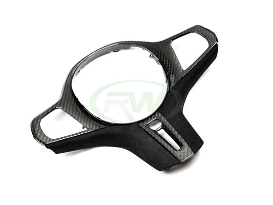RW Carbon BMW Carbon Fiber Alcantara Steering Wheel Trim Pre LCI-Interior-Silicon Valley Bimmer