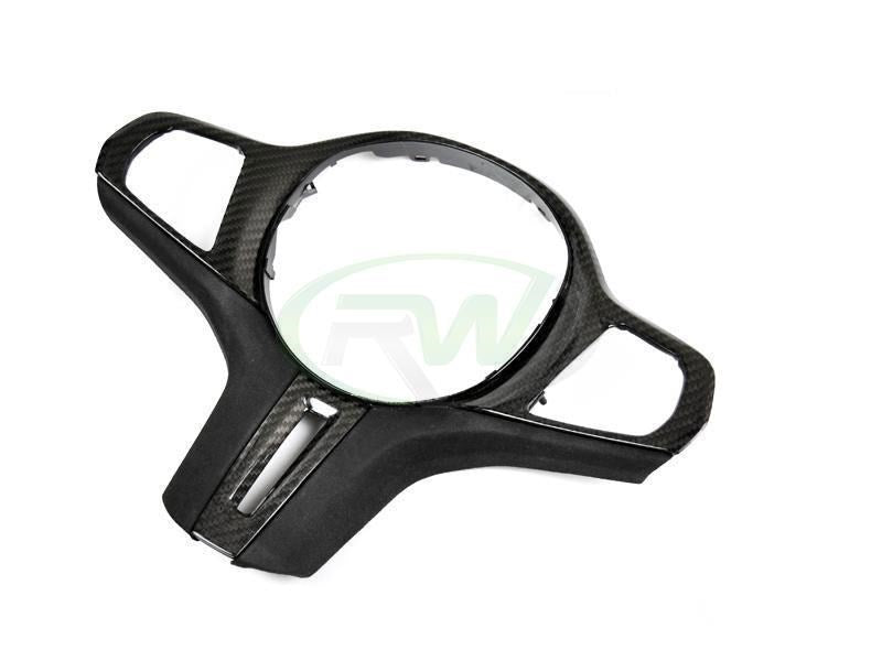 RW Carbon BMW Carbon Fiber Alcantara Steering Wheel Trim Pre LCI F90 G30 G01 G02 F97 F98-Exterior-Silicon Valley Bimmer