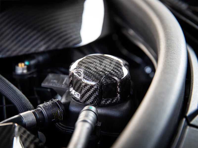 RW Carbon BMW Carbon Fiber Charge Cooler Tank Cap Cover-Exterior-Silicon Valley Bimmer