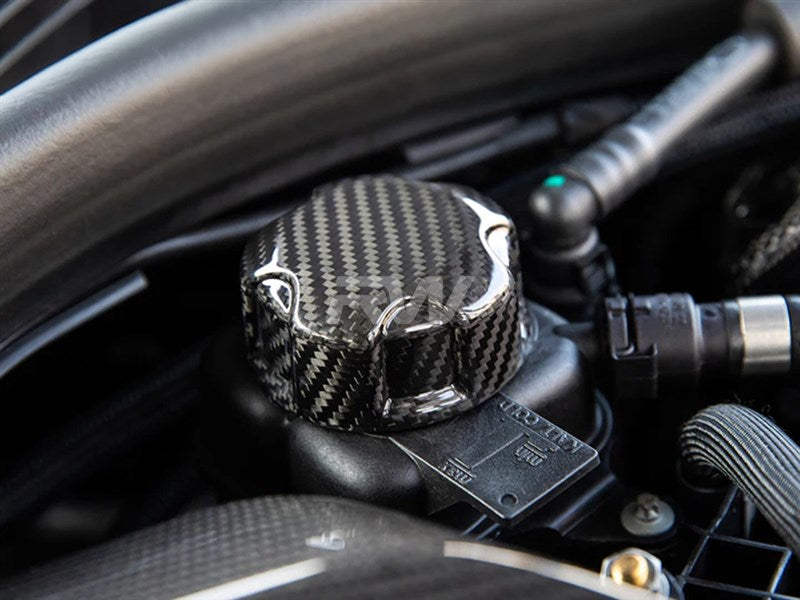 RW Carbon BMW Carbon Fiber Charge Cooler Tank Cap Cover-Exterior-Silicon Valley Bimmer