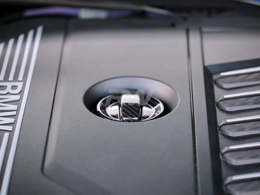RW Carbon BMW Carbon Fiber Competition Oil Cap Covers-Exterior-Silicon Valley Bimmer